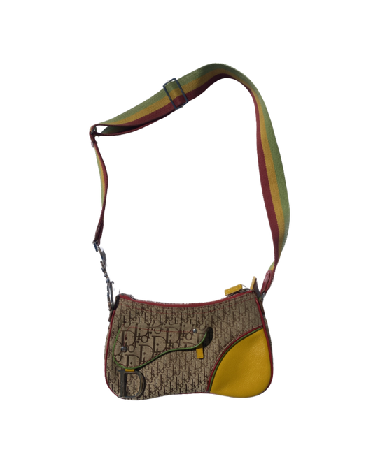 Christian Dior ‘Rasta’ Double Saddle Crossbody Bag