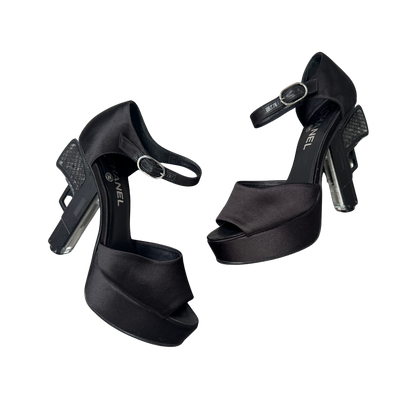 Chanel Black ‘Miami Vice’ Platform Gun Heels