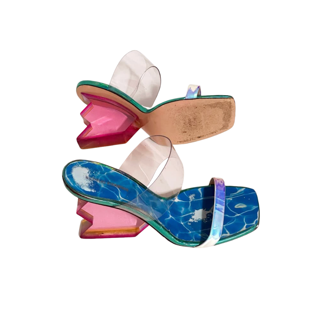 Nicholas Kirkwood Multicolored Aurora 90 PVC Sandals