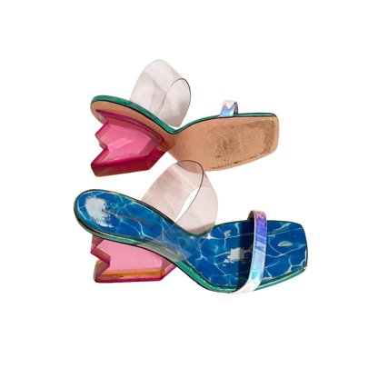 Nicholas Kirkwood Multicolored Aurora 90 PVC Sandals