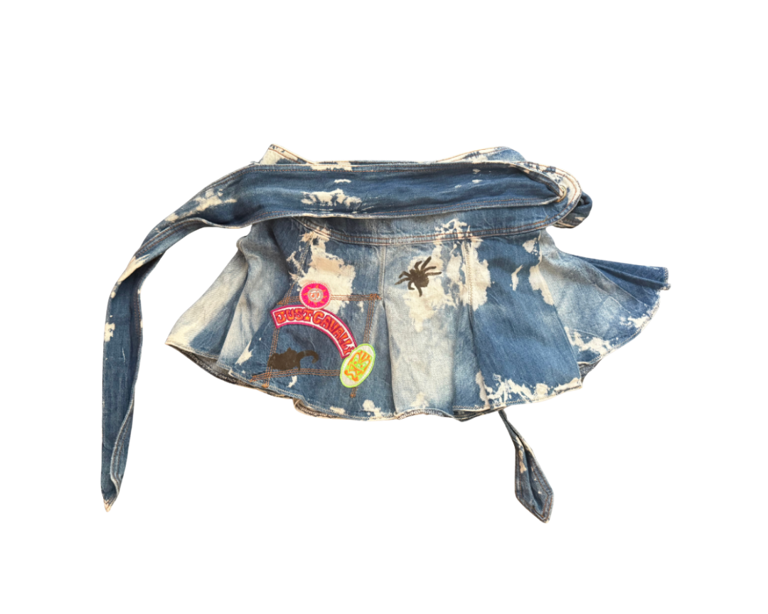 Just Cavalli Denim Wrap Skirt