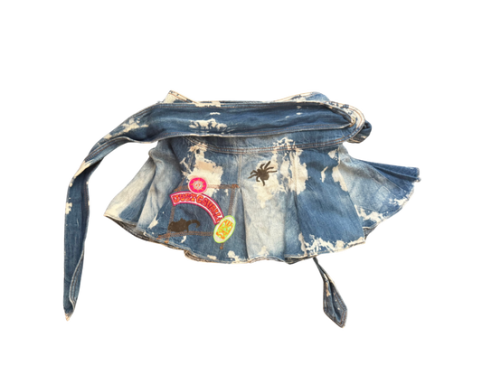 Just Cavalli Denim Wrap Skirt