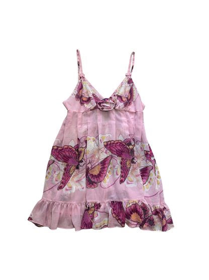 Betsey Johnson Pink Butterfly Babydoll Dress