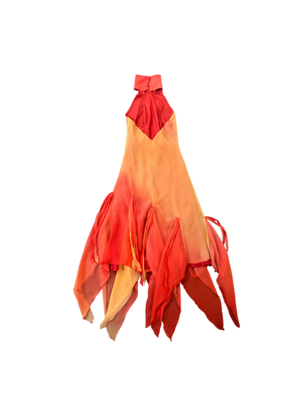 Claudia Cooper Ombre Halter Neck Maxi Dress