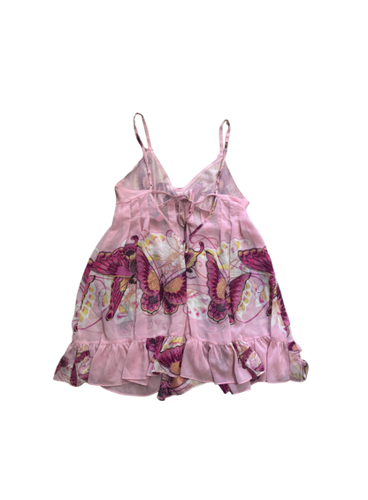 Betsey Johnson Pink Butterfly Babydoll Dress