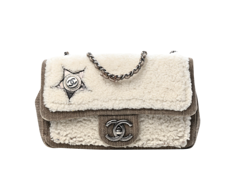 Chanel by Karl Lagerfeld Paris Dallas Shearling Flap Bag