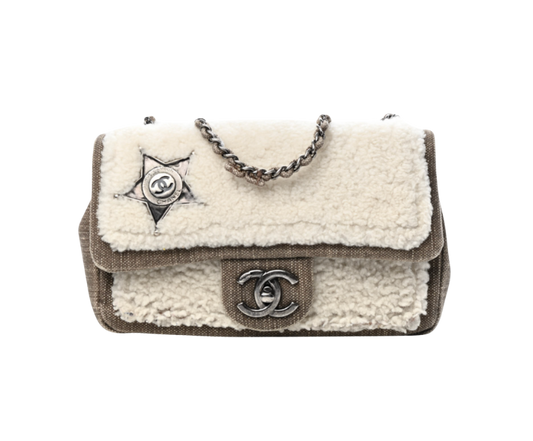 Chanel by Karl Lagerfeld Paris Dallas Shearling Flap Bag