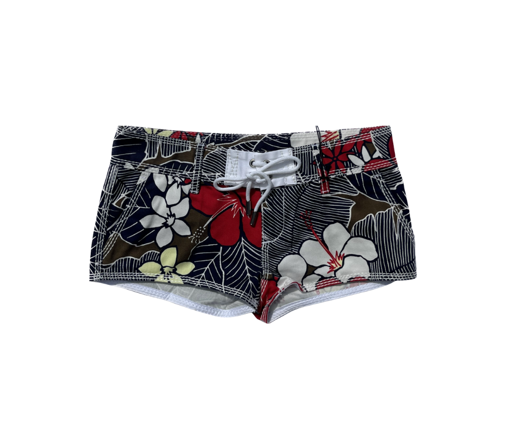 Dsquared² Denim Floral Lace Up Shorts