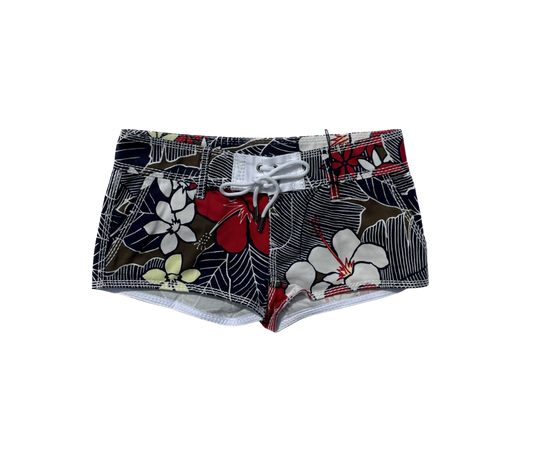 Dsquared² Denim Floral Lace Up Shorts