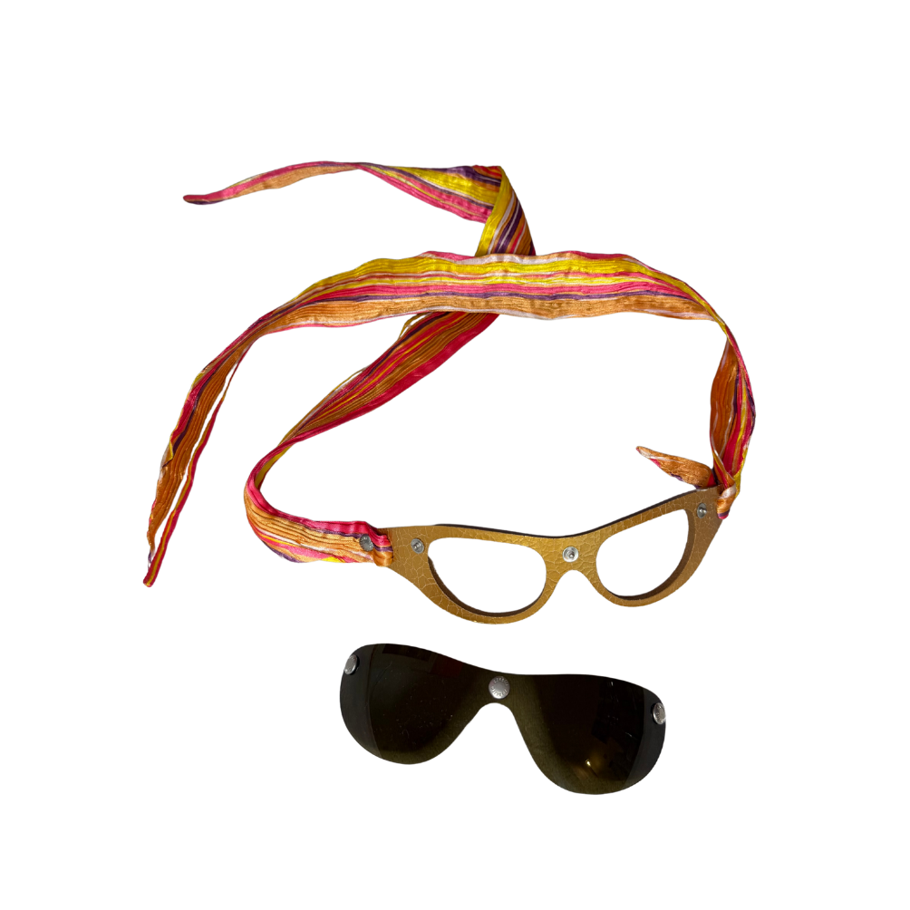 Roberto Cavalli Gold/Pink Scarf Sunglasses