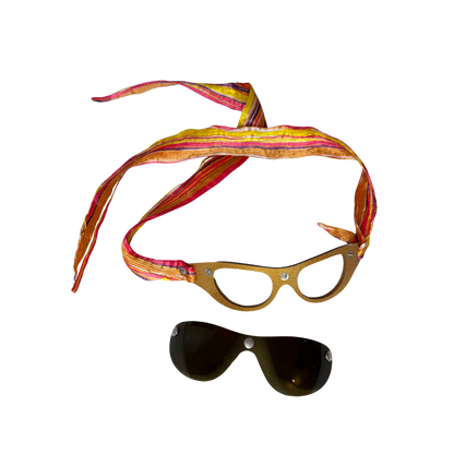 Roberto Cavalli Gold/Pink Scarf Sunglasses