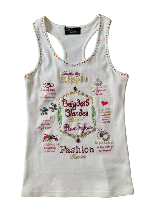 Cecil McBee Rhinestone Tank