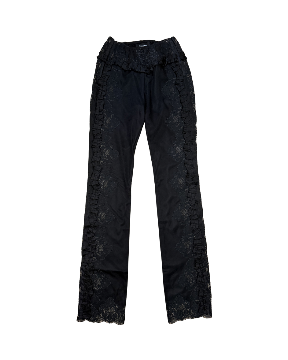 Dsquared² Goth Lace Trimmed Pant