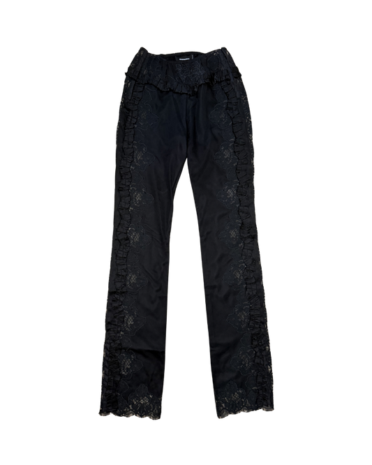 Dsquared² Goth Lace Trimmed Pant