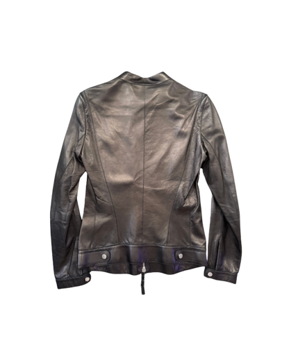 Roberto Cavalli Black Leather Jacket