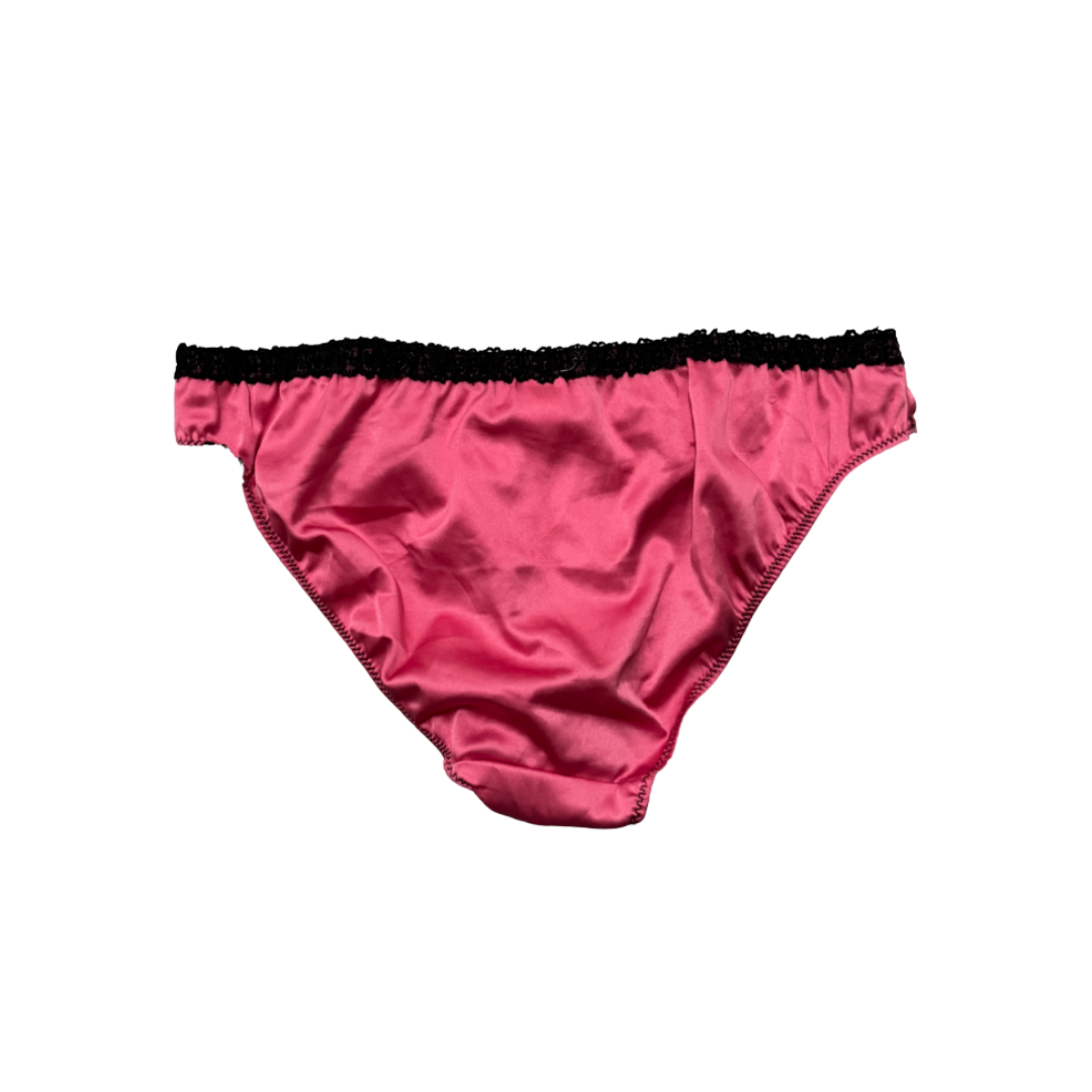 Dolce & Gabbana Pink and Black Lace Bra