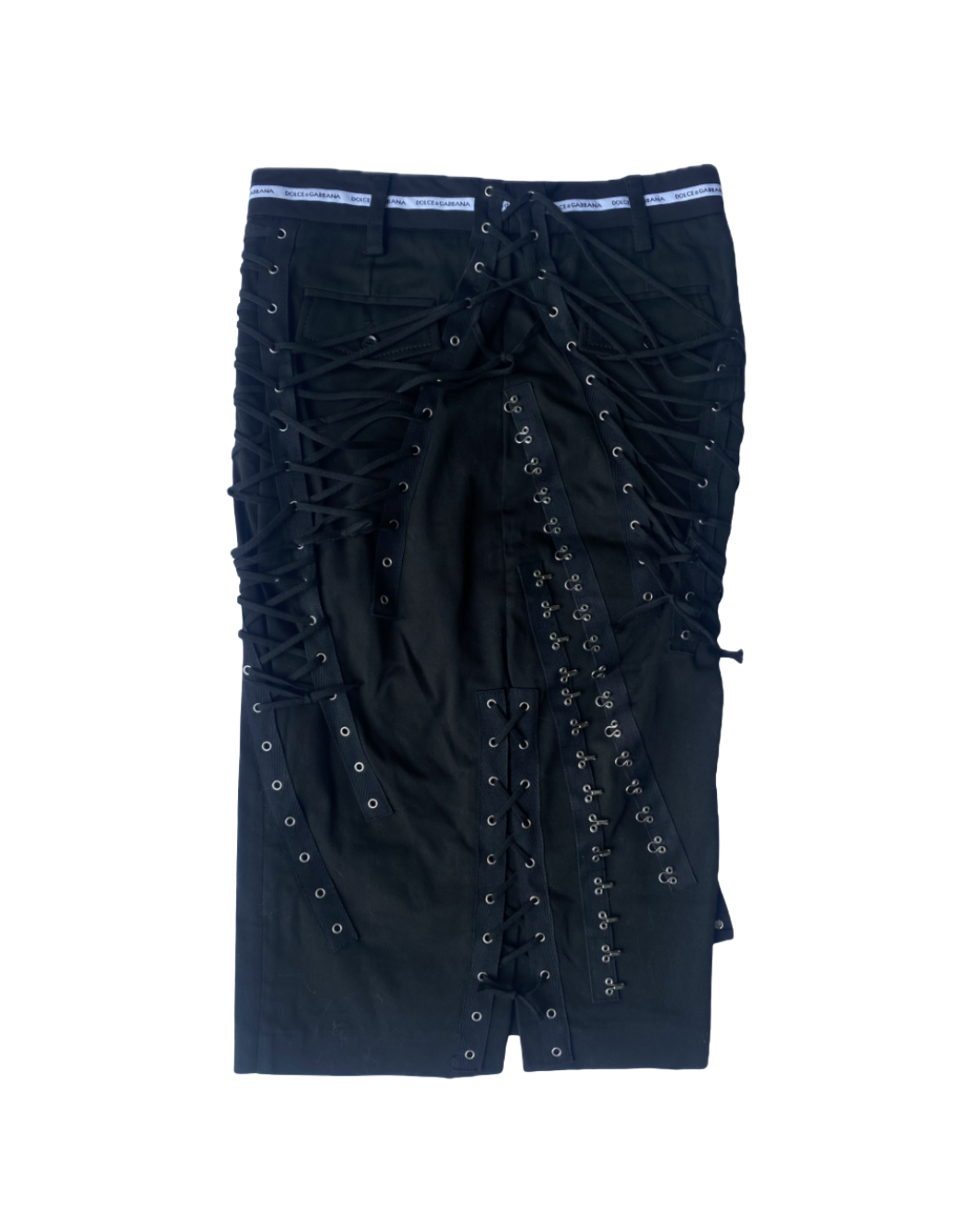 Dolce & Gabbana Lace Up Hook-eye Skirt