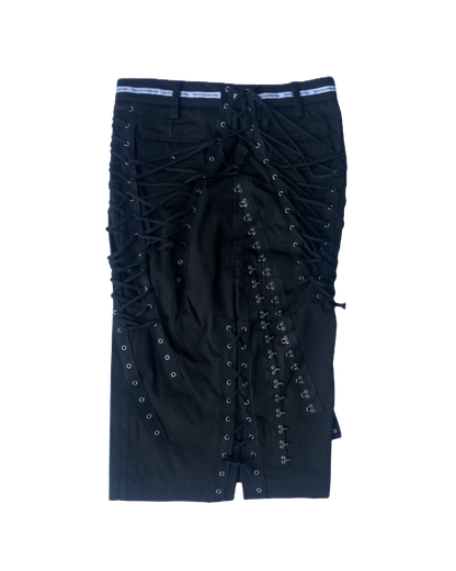 Dolce & Gabbana Lace Up Hook-eye Skirt