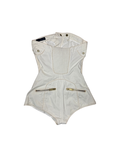 Dsquared² Mini White Denim Jumpsuit