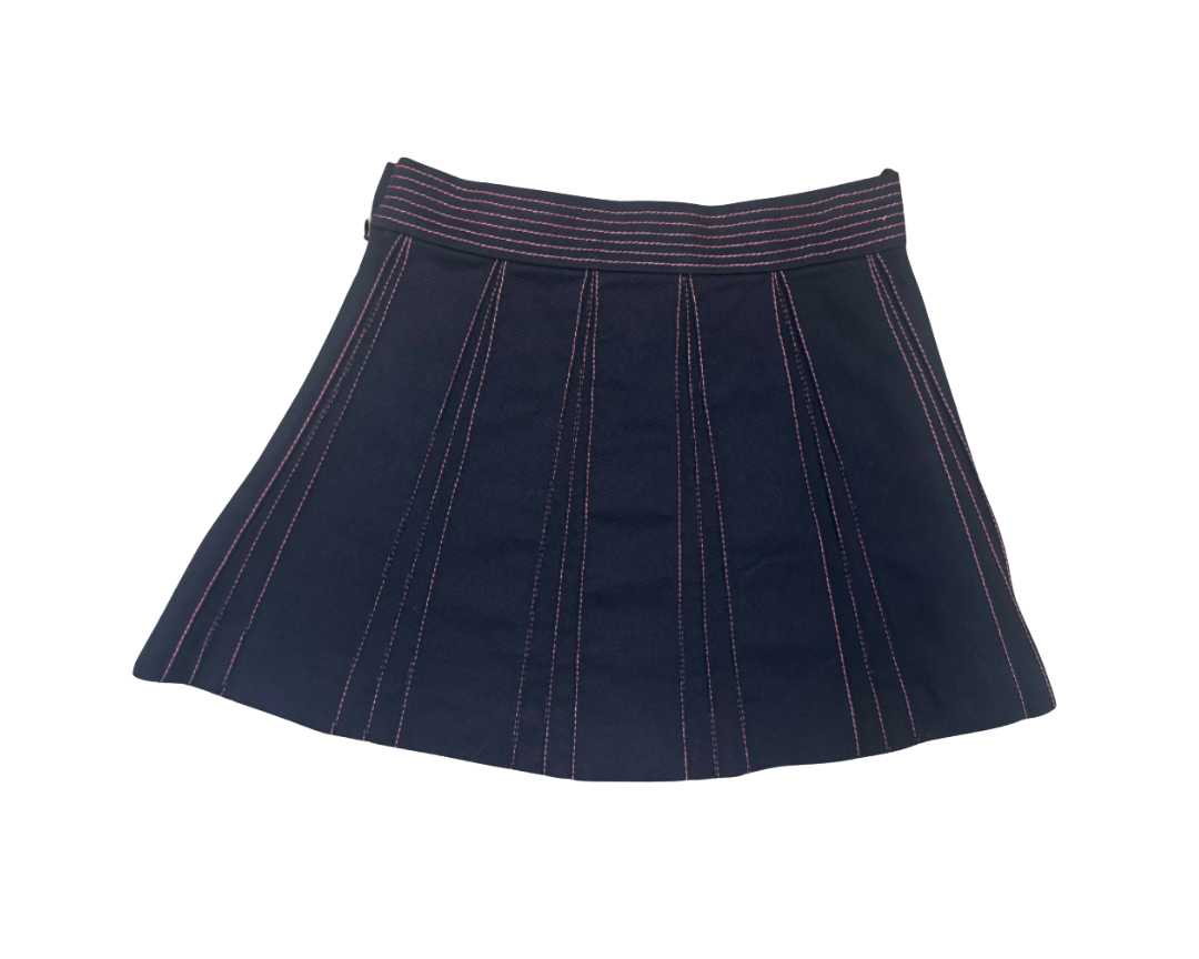 Valentino Pleated Mini Skirt