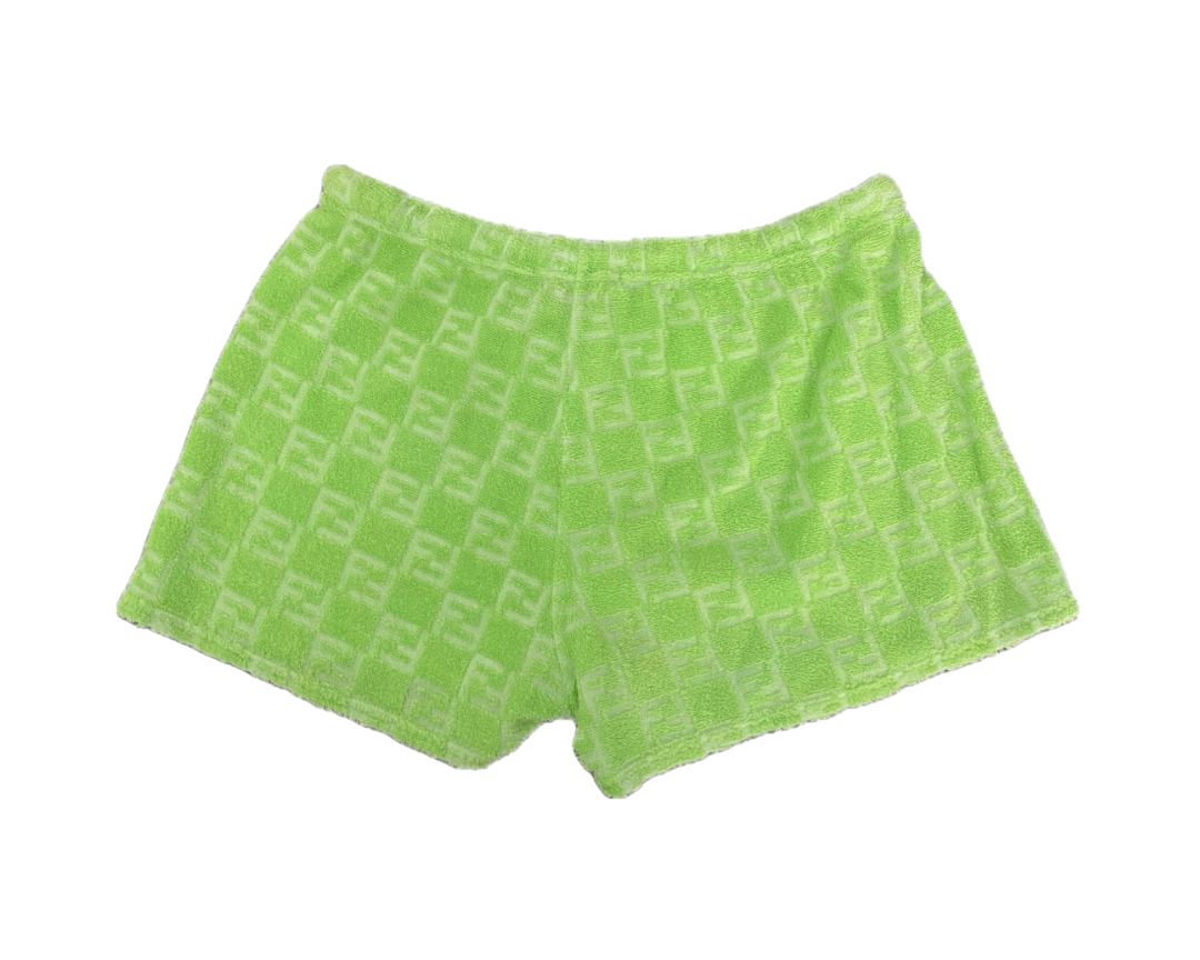 Fendi Terry Cloth Logo Shorts