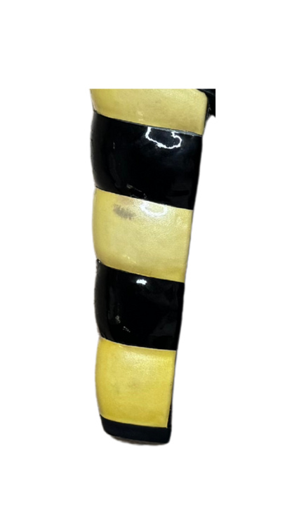 Chanel Yellow Patent Leather Color Block Platform Heels