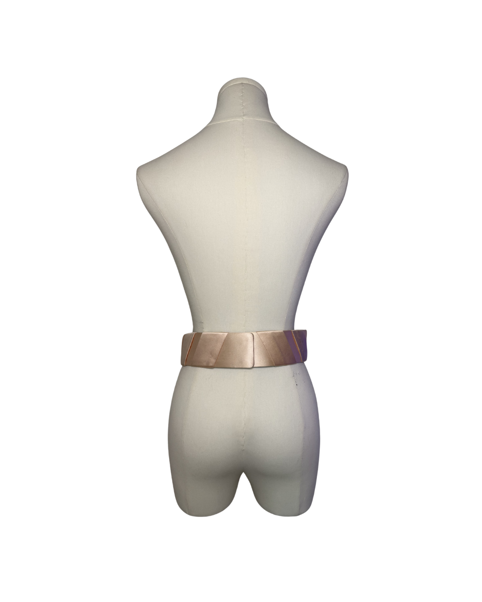 Blugirl by Blumarine Pink Satin Rosette Belt