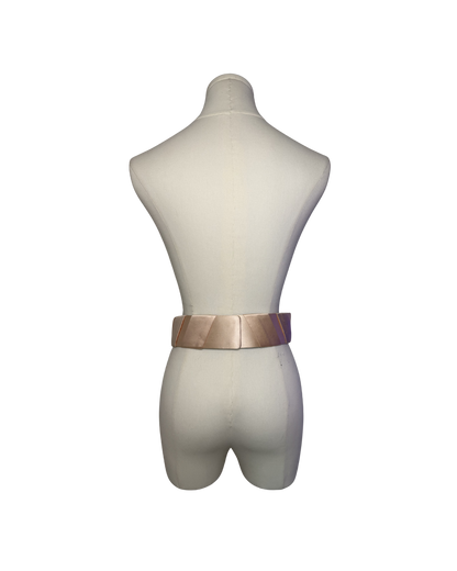 Blugirl by Blumarine Pink Satin Rosette Belt