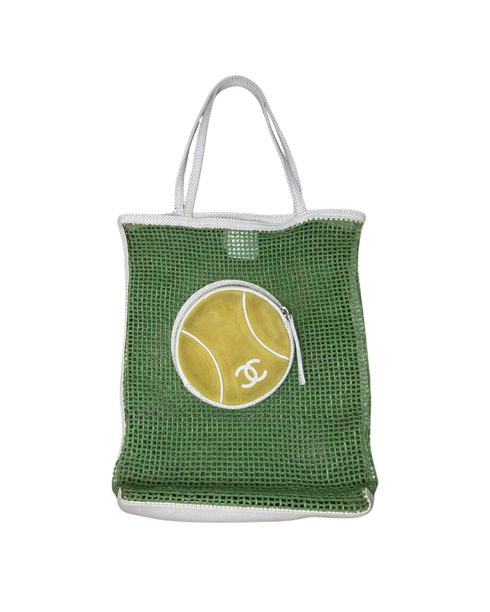 Chanel Green Tennis Ball Tote Bag