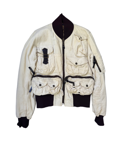 Dolce & Gabbana Rabbit Fur Lined Corduroy Cargo Jacket