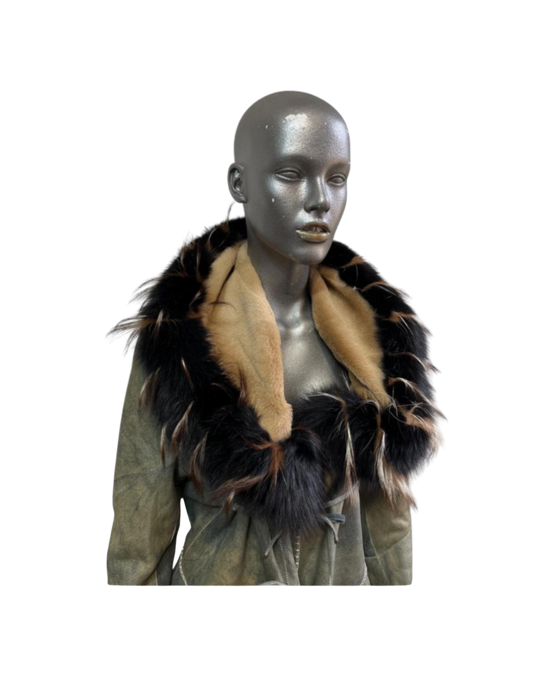 Roberto Cavalli Afghan Fur Collar Coat