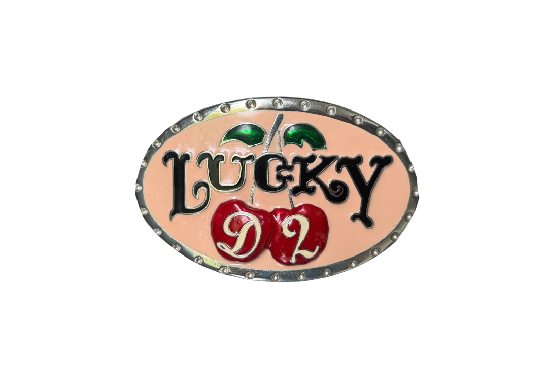 Dsquared² “Lucky D2” Cherry Buckle Belt