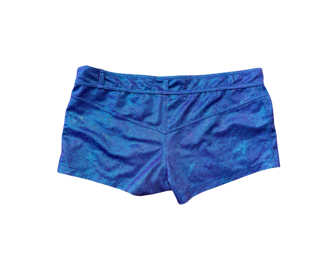 Dolce & Gabbana Blue Iridescent Bikini w/ Matching Shorts