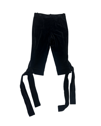 Yves Saint Laurent Velvet Tie Capri Pants