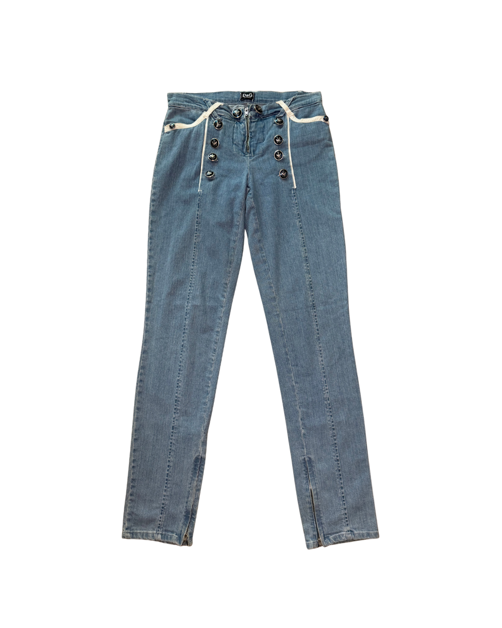 Dolce & Gabbana Slim Anchor Jeans