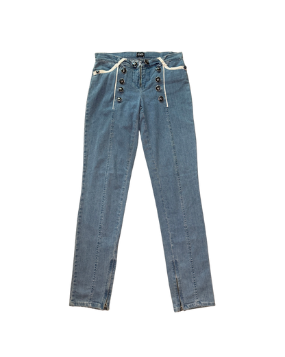 Dolce & Gabbana Slim Anchor Jeans