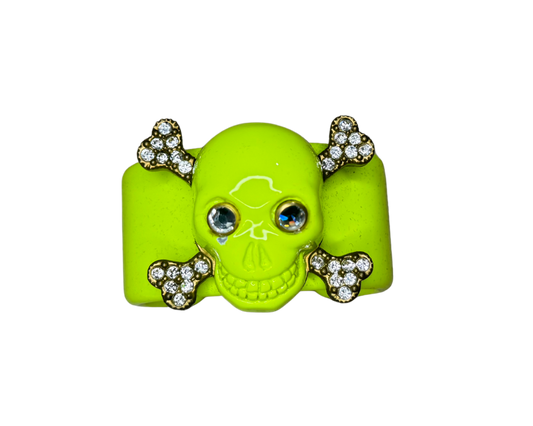 Blugirl Yellow Skull Bangle Bracelet