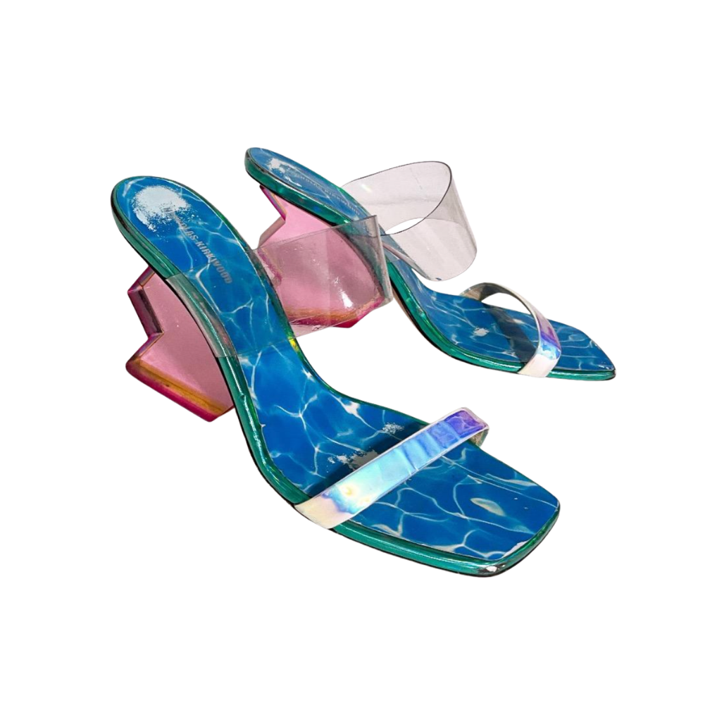 Nicholas Kirkwood Multicolored Aurora 90 PVC Sandals