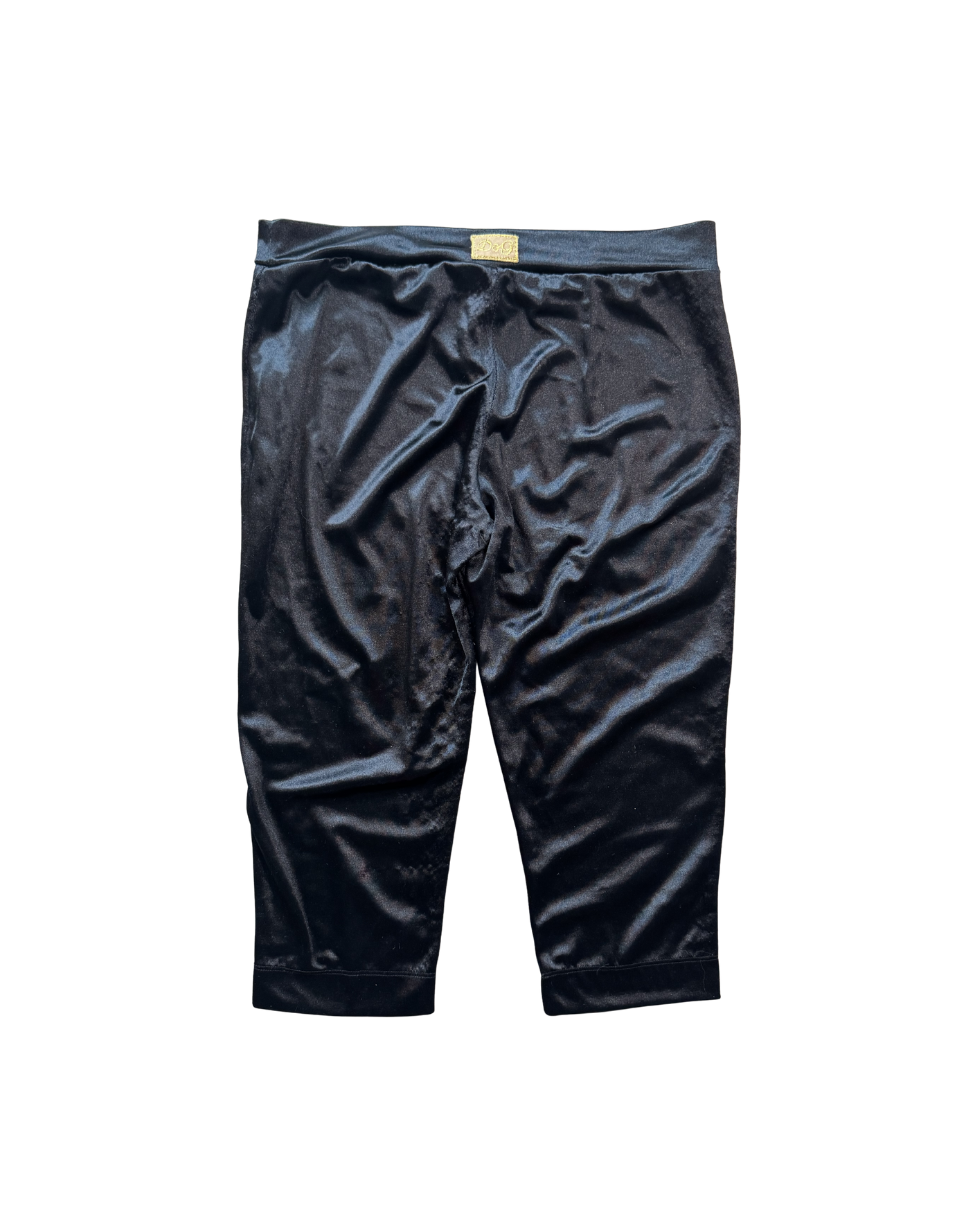 Dolce & Gabbana Black Shiny Capri Pants