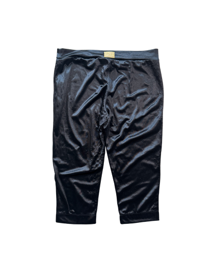 Dolce & Gabbana Black Shiny Capri Pants