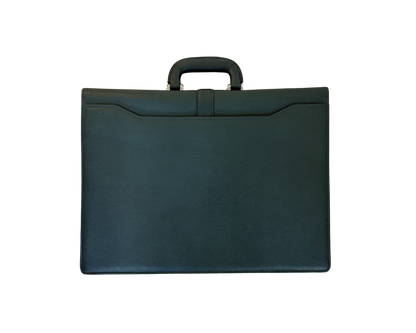 Moschino Green Leather Briefcase