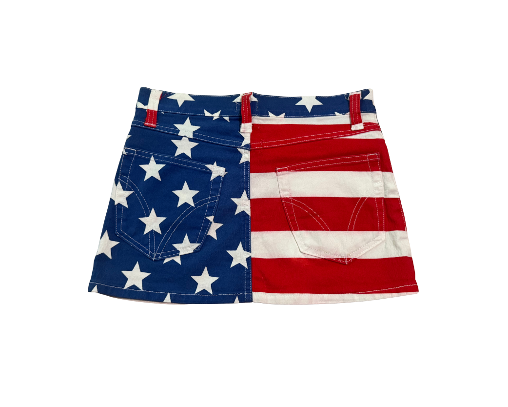 Dolce & Gabbana American Flag Mini Skirt