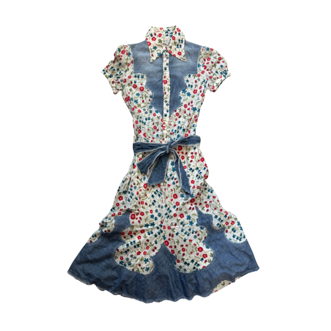 Dsquared² Floral Denim Dress