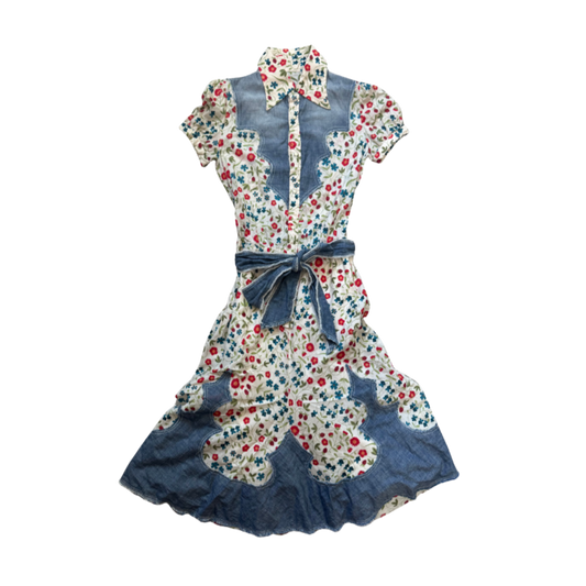 Dsquared² Floral Denim Dress