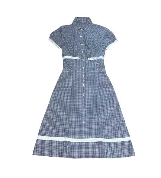 Dsquared² Blue Plaid Dress