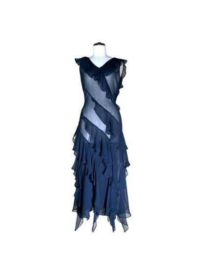DKNY Layered Sheer Dress
