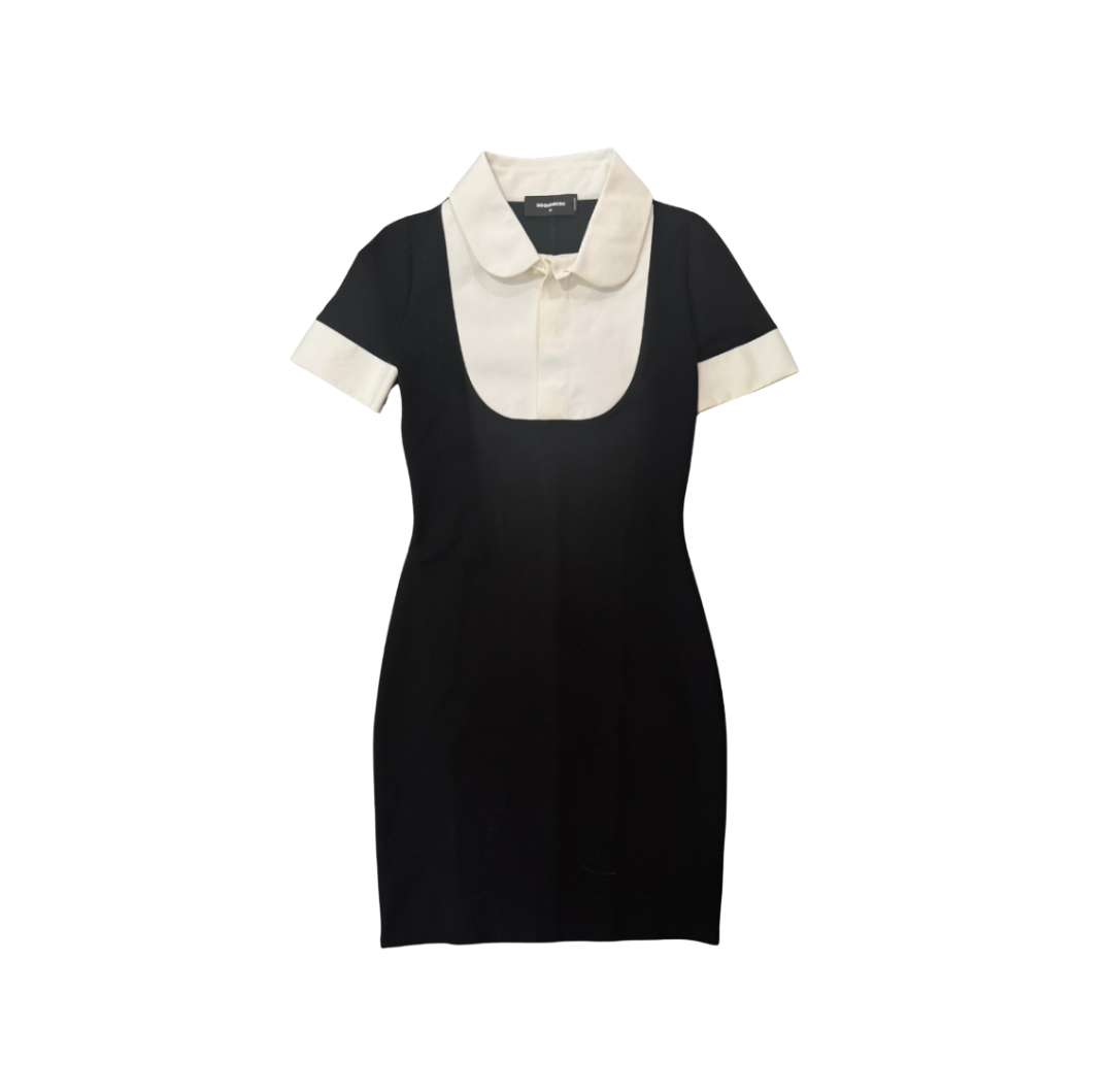 Dsquared² Built-in Collared Top Mini Dress