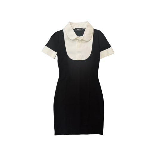Dsquared² Built-in Collared Top Mini Dress