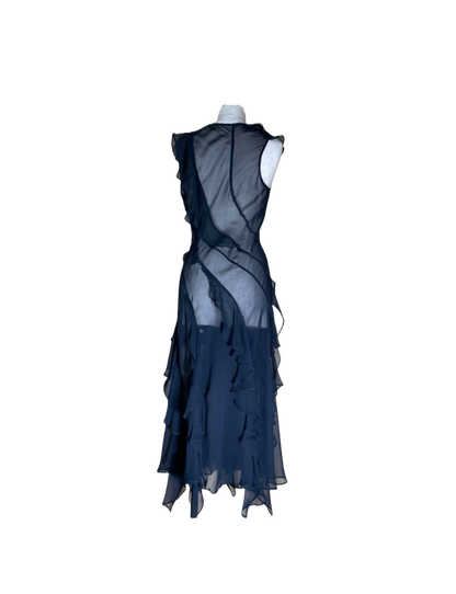 DKNY Layered Sheer Dress