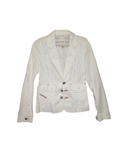 Diesel White Denim Blazer